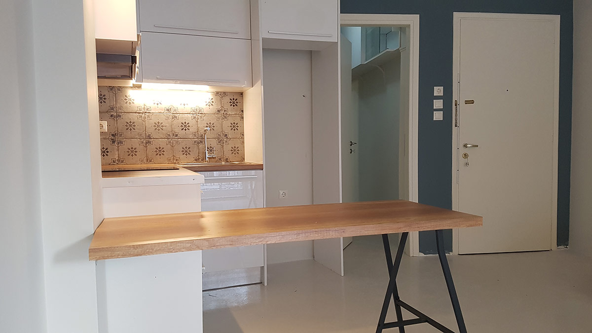 Ξύλινος Πάγκος Φαγητού