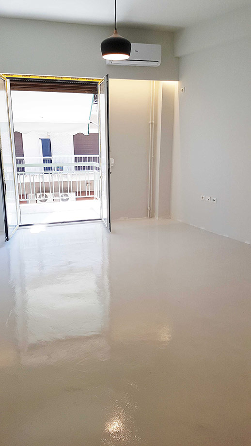 Δάπεδο με Πατητή Τσιμεντοκονία