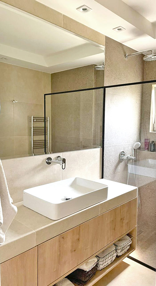 Κατασκευή Κρεμαστού Επίπλου Μπάνιου από Μελαμίνη με Συρτάρια και Ράφι