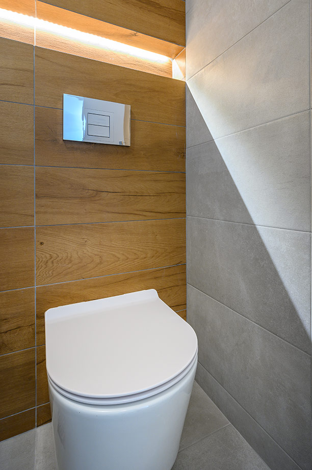 Δημιουργία Ραφιού Εσοχής πάνω απο το Καζανάκι με κρυφό Φωτισμό