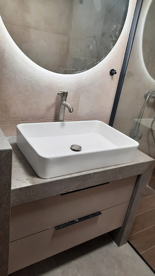 Κατασκευή Επίπλου Μπάνιου με δύο Συρτάρια