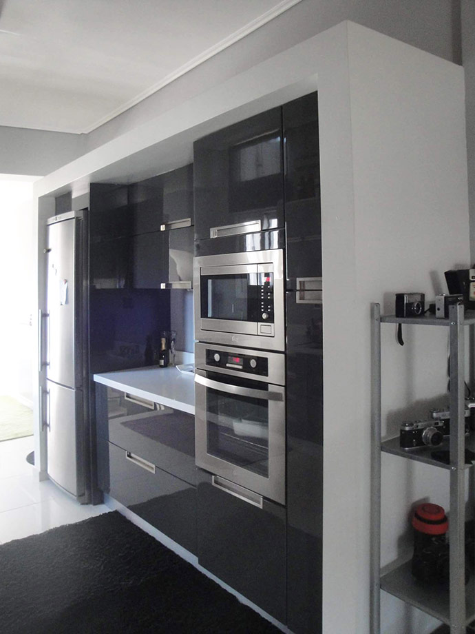 Κουζίνα Λάκα Γκρί