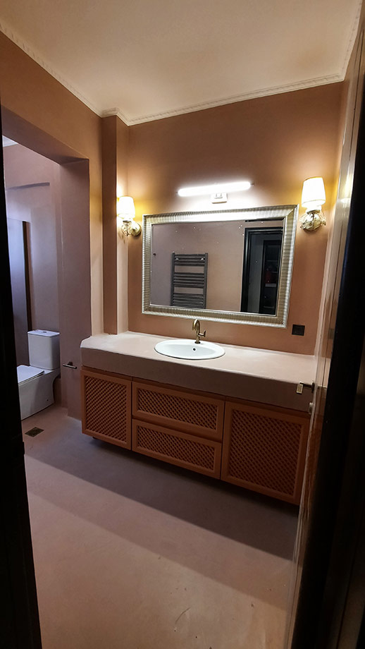 Διαμόρφωση Πάγκου Μπάνιου