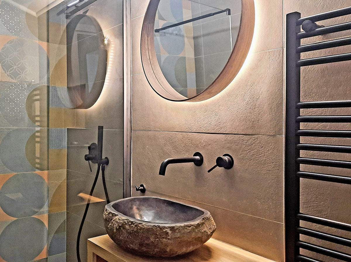 Πέτρινος Νιπτήρας Πάγκου