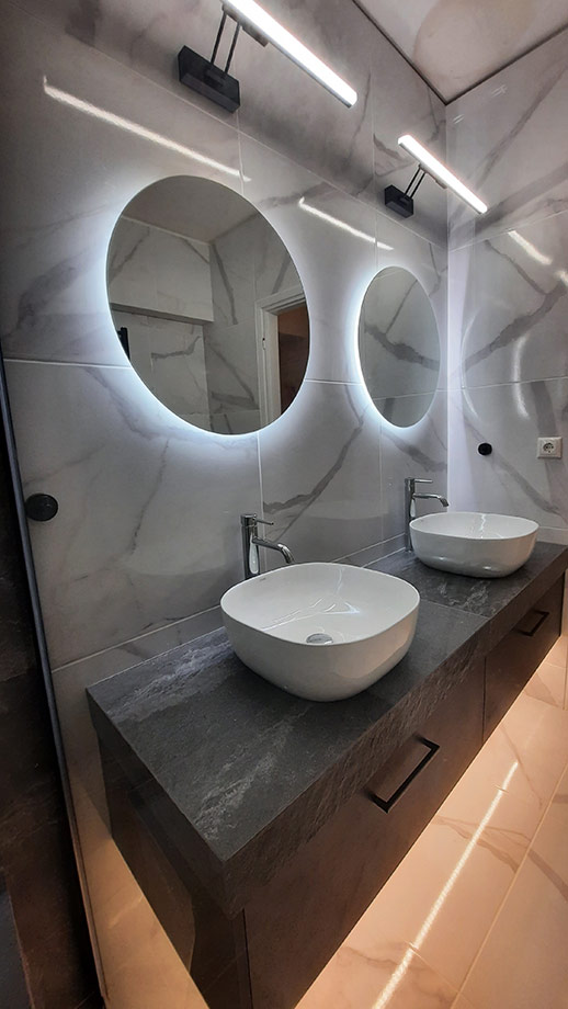 Έπιπλο Μπάνιου με Επικαθήμενους Νιπτήρες