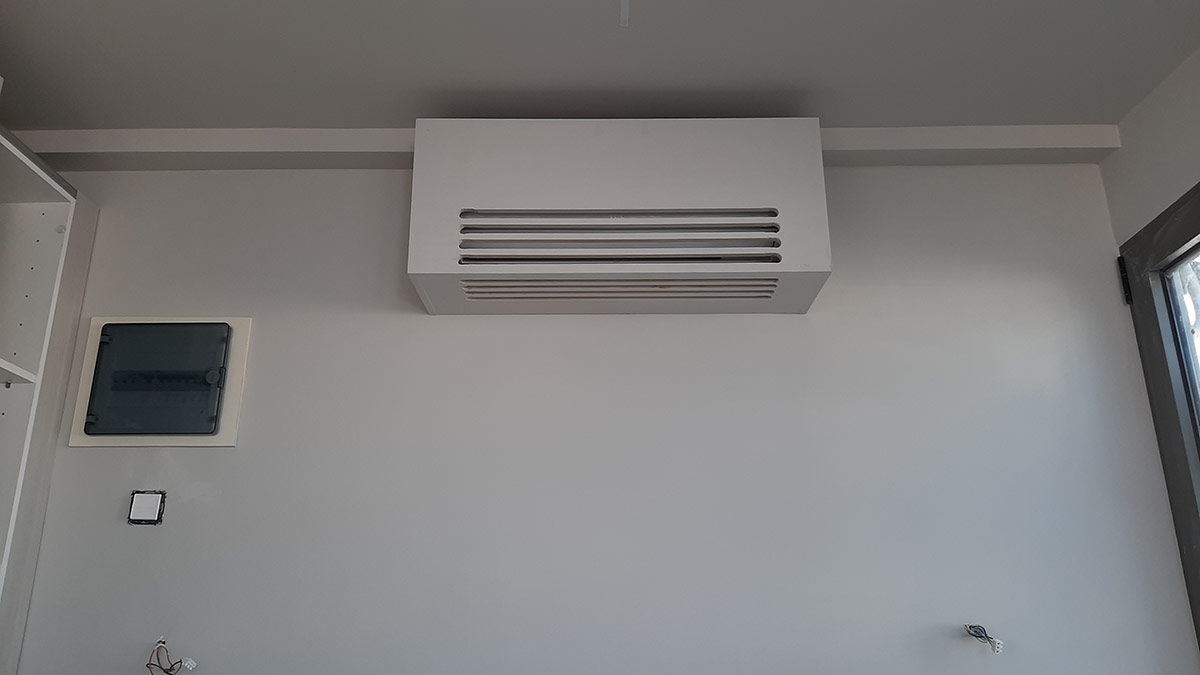 Κατασκευή Ξύλινου Καλύμματος για το Air Condition