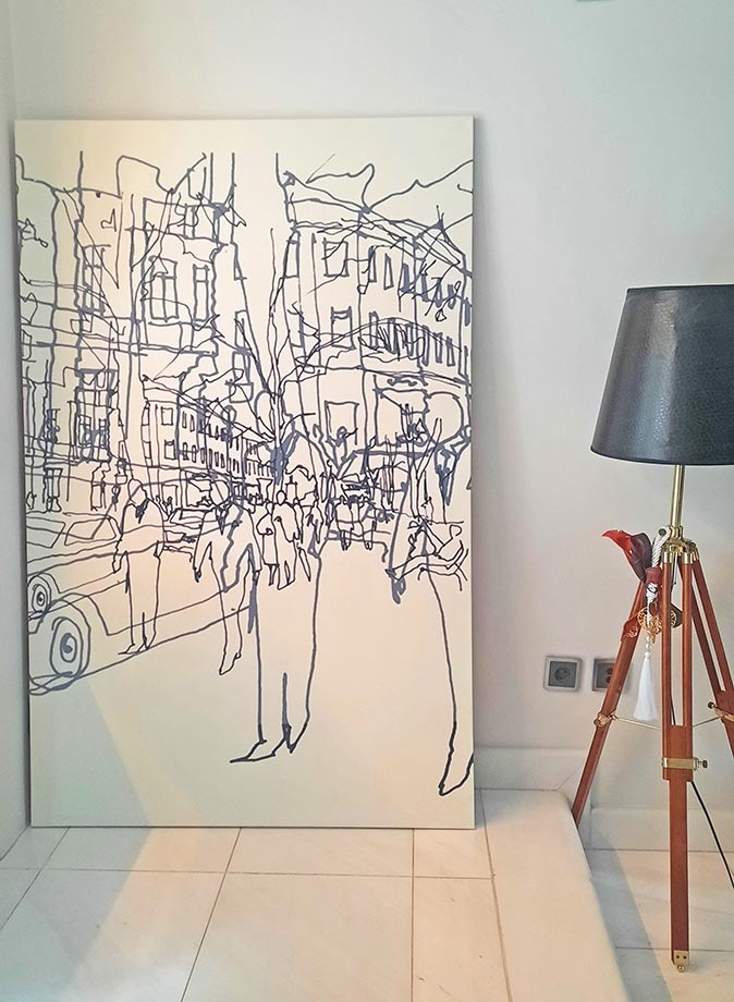 Έργο Marimekko, εκτύπωση σε μουσαμά 200Χ100εκ