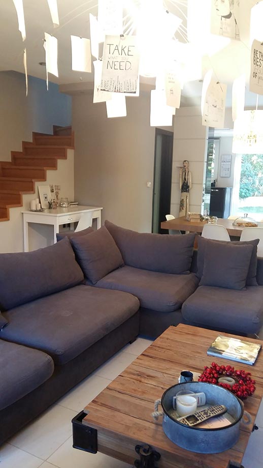 Industrial τραπέζι σαλονιού με ρόδες