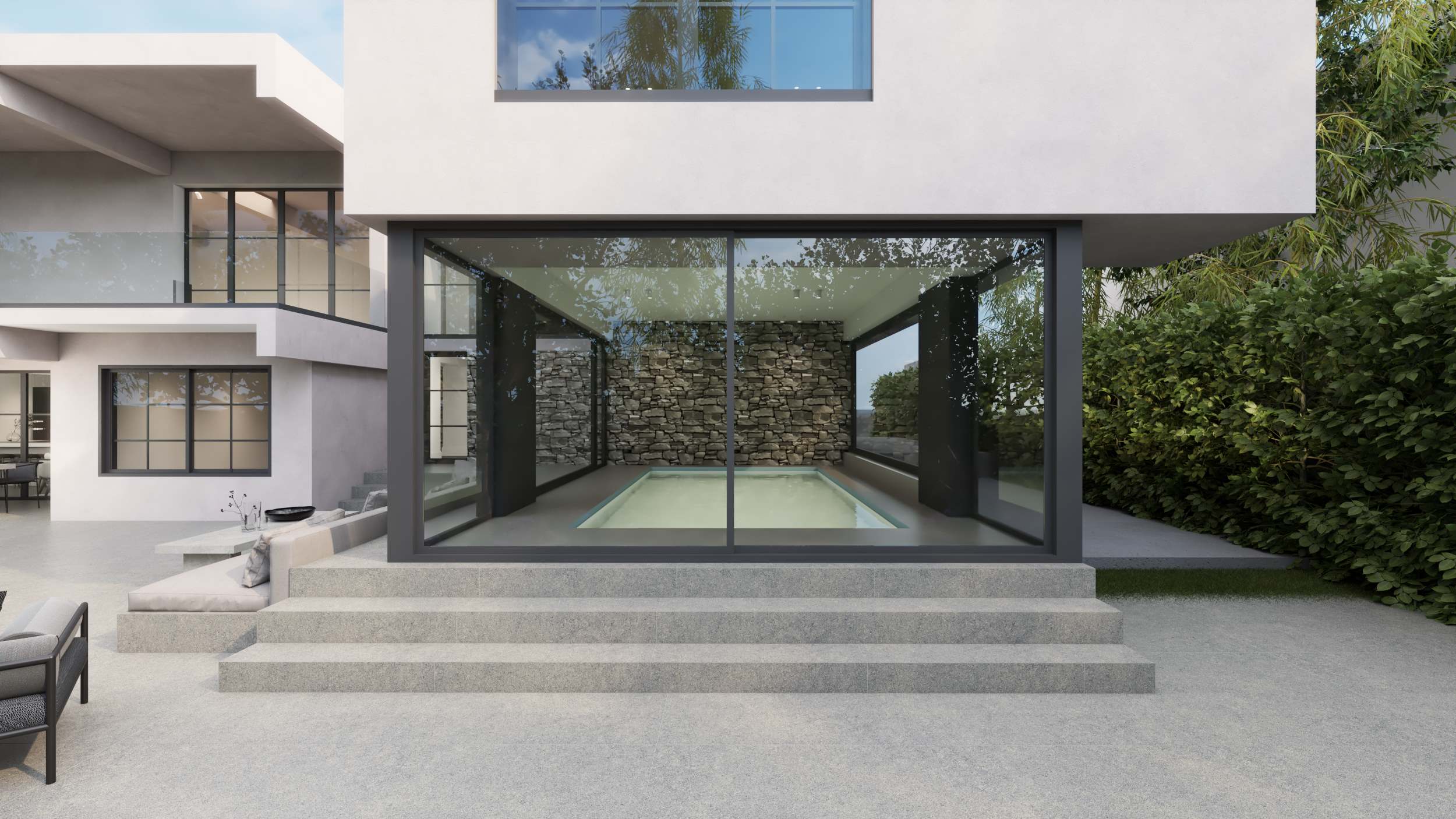 Προσθήκη εσωτερικής πισίνας