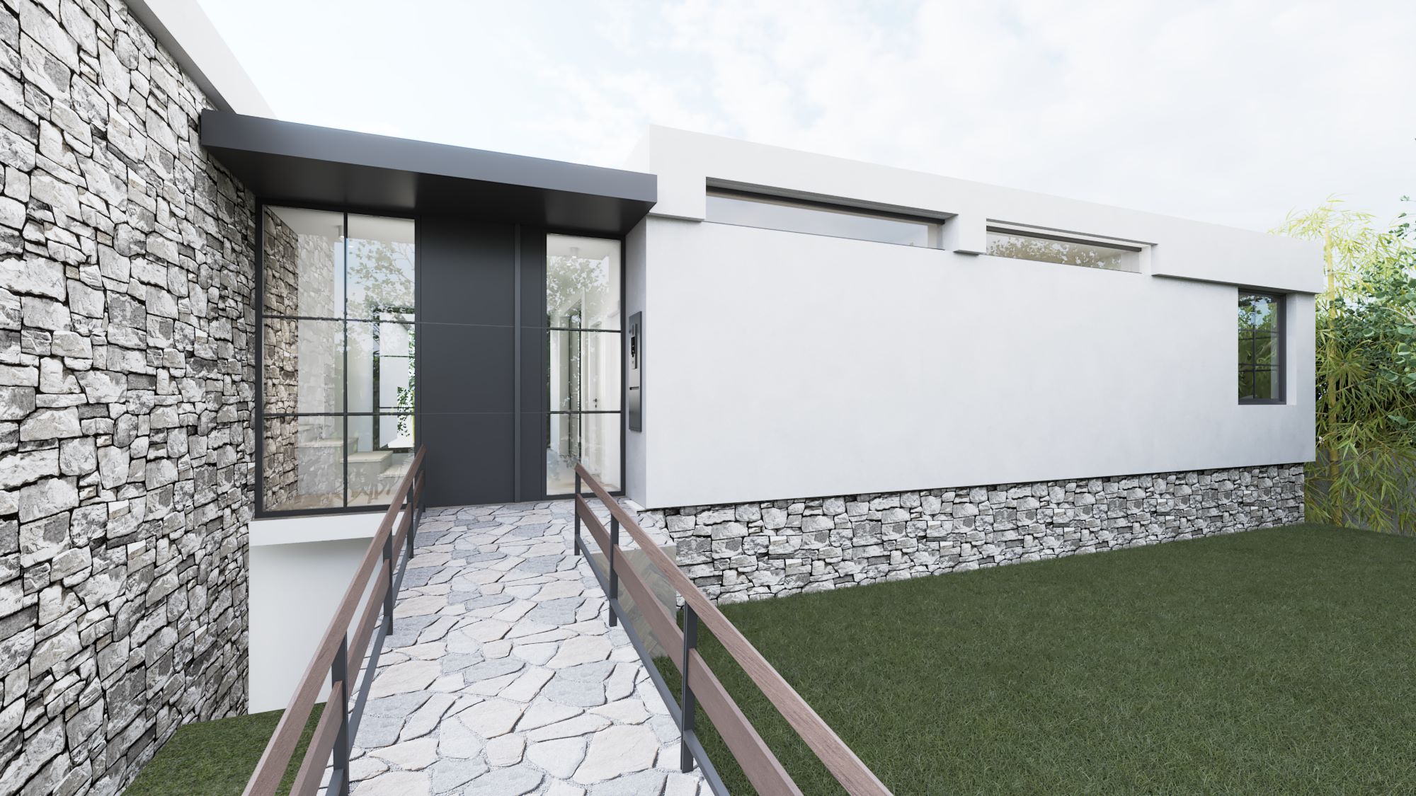 Εμπρός όψη κατοικίας