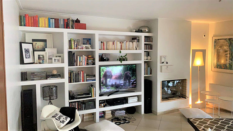 Κατασκευή βιβλιοθήκης από γυψοσανίδα