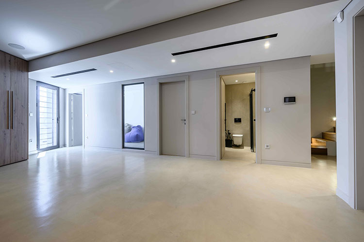 Play Room με δάπεδο απο πατητή τσιμεντοκονία