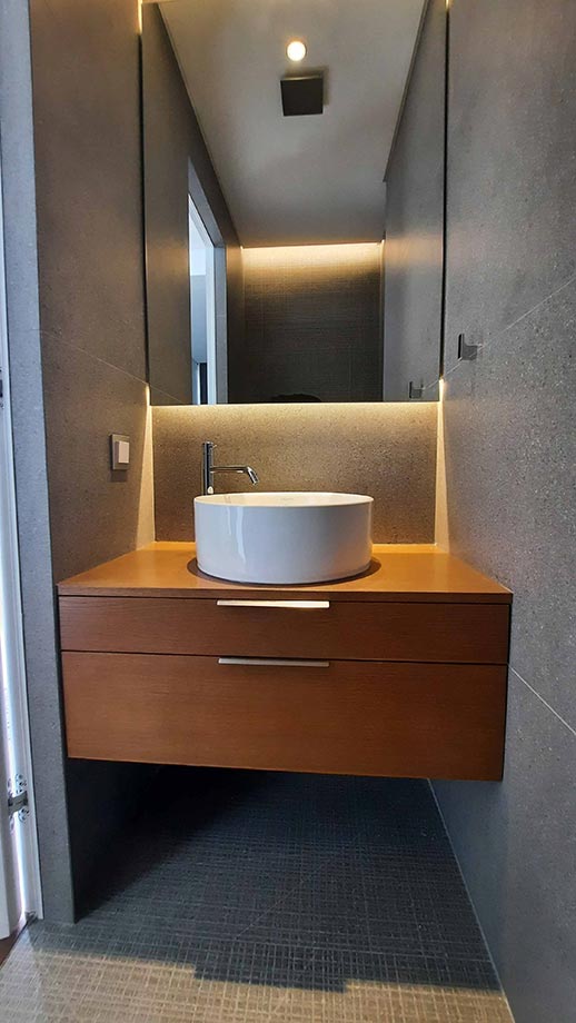 WC με πλακάκι Textile